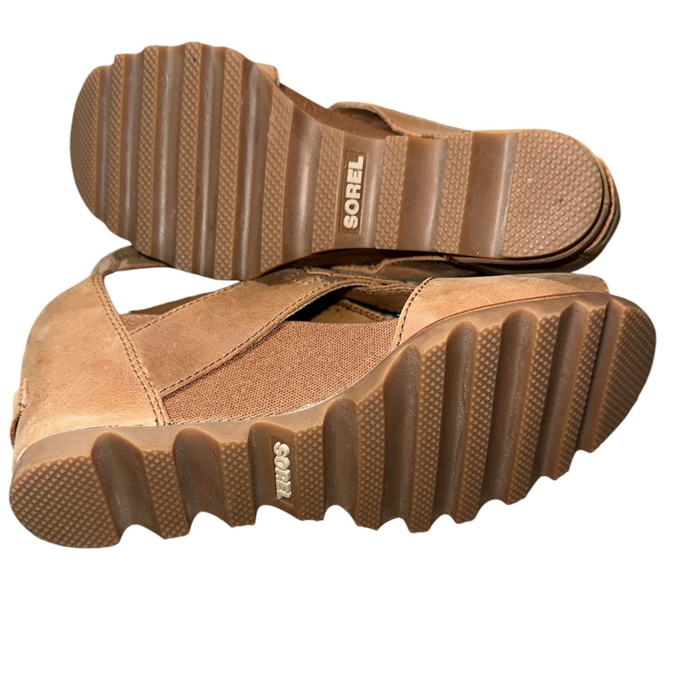 NWOT Sorel Tan Wedge Sandals - Picture 4 of 5